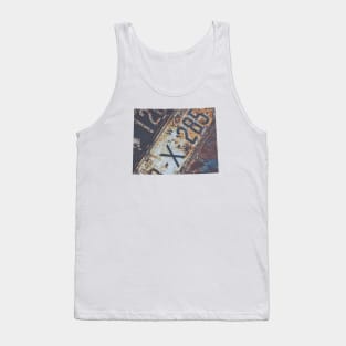 Vintage Wyoming License Plates Tank Top